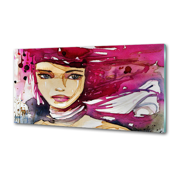 Panel do kuchni Abstrakcja kobieta