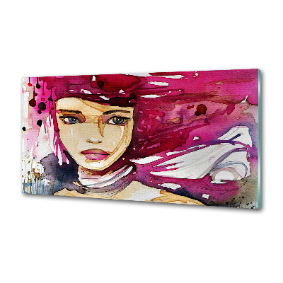 Panel do kuchni Abstrakcja kobieta