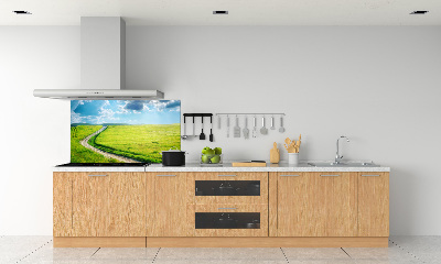 Panel para cocina Camino en el prado