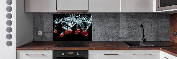 Panel para cocina Fresas bajo el agua