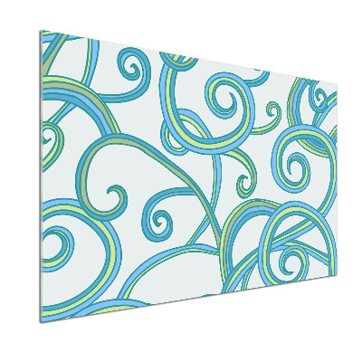 Panel de pared de cocina Espirales abstractas