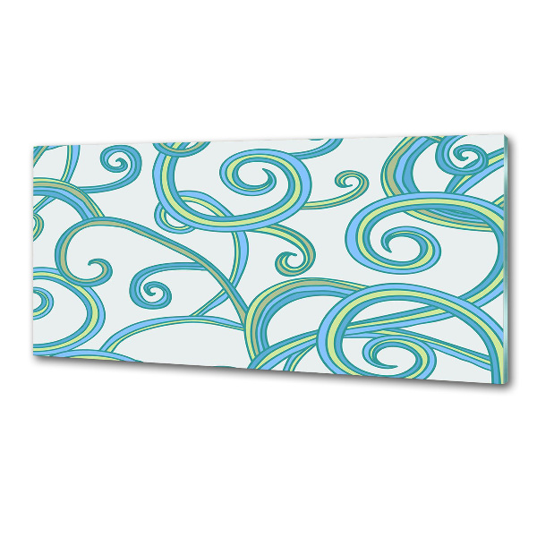 Panel de pared de cocina Espirales abstractas