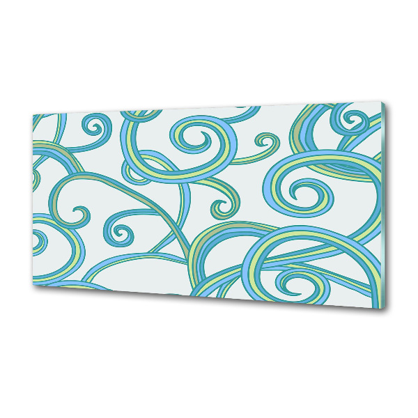 Panel de pared de cocina Espirales abstractas