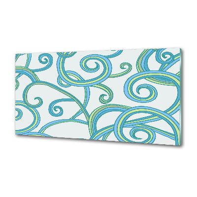 Panel de pared de cocina Espirales abstractas
