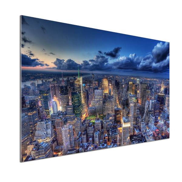 Salpicadero de cocina Vista aérea de Nueva York