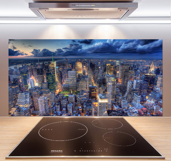 Salpicadero de cocina Vista aérea de Nueva York