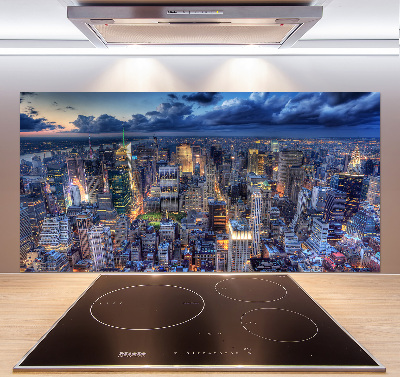 Salpicadero de cocina Vista aérea de Nueva York