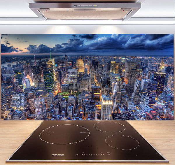 Salpicadero de cocina Vista aérea de Nueva York