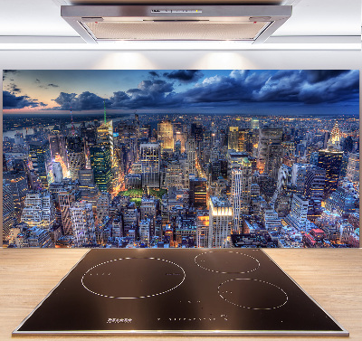 Salpicadero de cocina Vista aérea de Nueva York