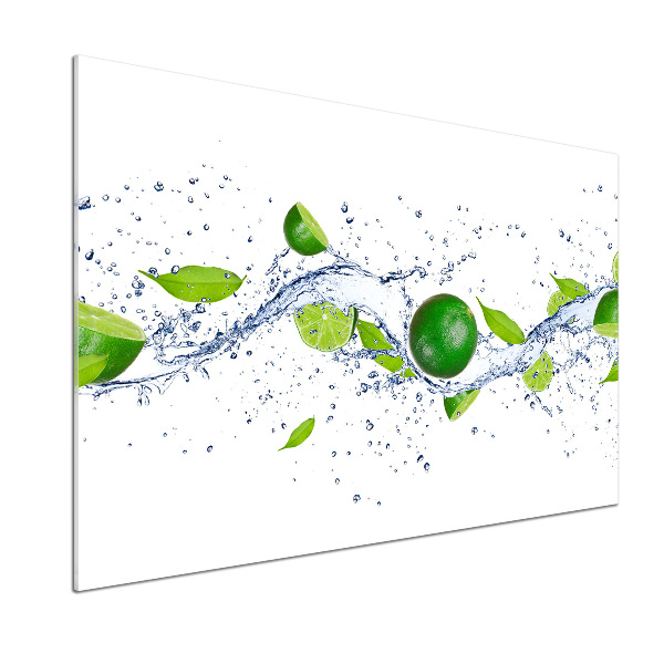 Panel de pared de cocina Limas y agua