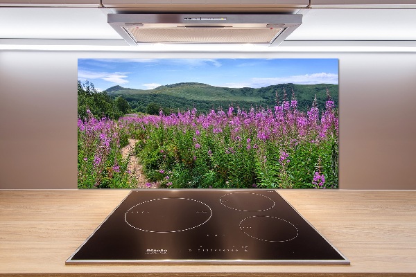 Panel antisalpicaduras Colinas verdes