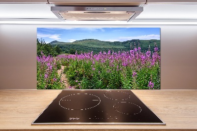 Panel antisalpicaduras Colinas verdes