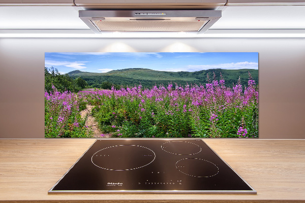 Panel antisalpicaduras Colinas verdes