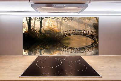 Panel para cocina Puente Viejo en otoño