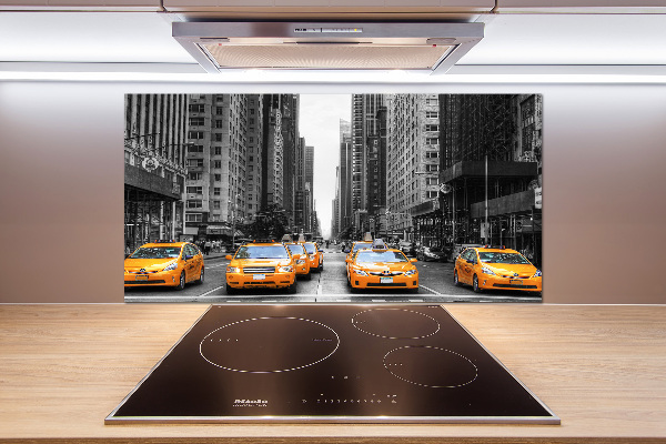 Panel de pared de cocina Taxis de Nueva York
