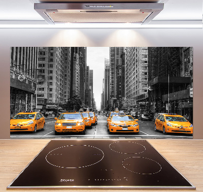 Panel de pared de cocina Taxis de Nueva York