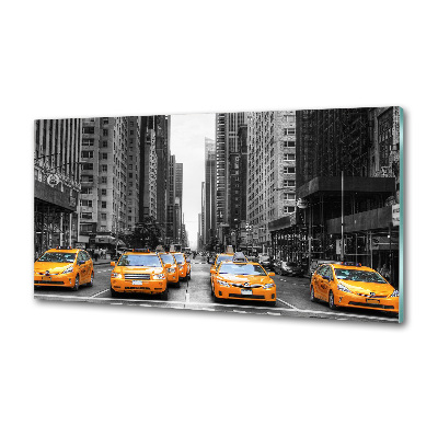 Panel de pared de cocina Taxis de Nueva York