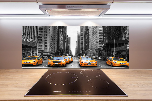 Panel de pared de cocina Taxis de Nueva York