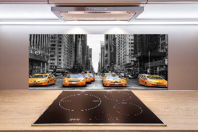 Panel de pared de cocina Taxis de Nueva York