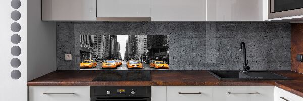 Panel de pared de cocina Taxis de Nueva York