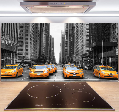Panel de pared de cocina Taxis de Nueva York