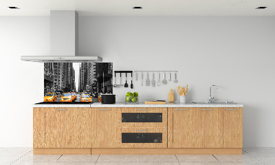 Panel de pared de cocina Taxis de Nueva York