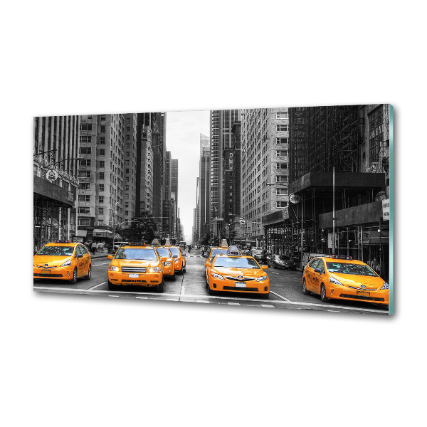 Panel de pared de cocina Taxis de Nueva York