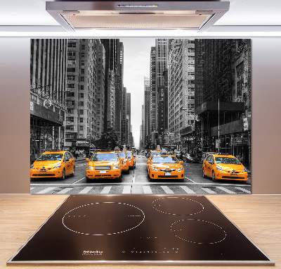 Panel de pared de cocina Taxis de Nueva York