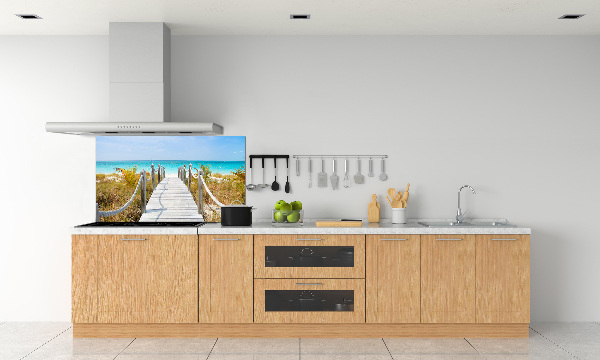 Salpicadero de cocina Camino junto al mar