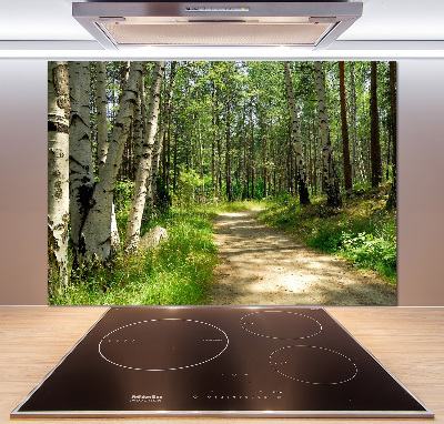 Panel do kuchni Ścieżka w lesie