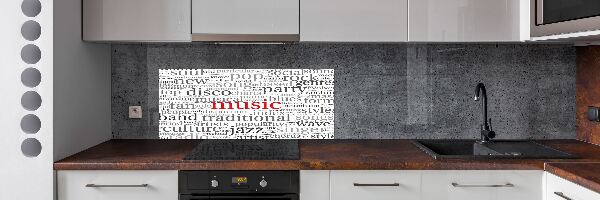Panel de pared de cocina Géneros musicales