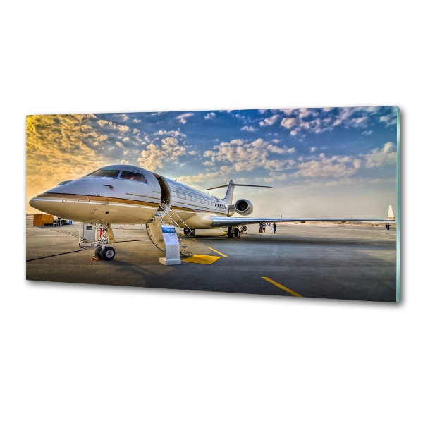 Panel szklany do kuchni Samolot