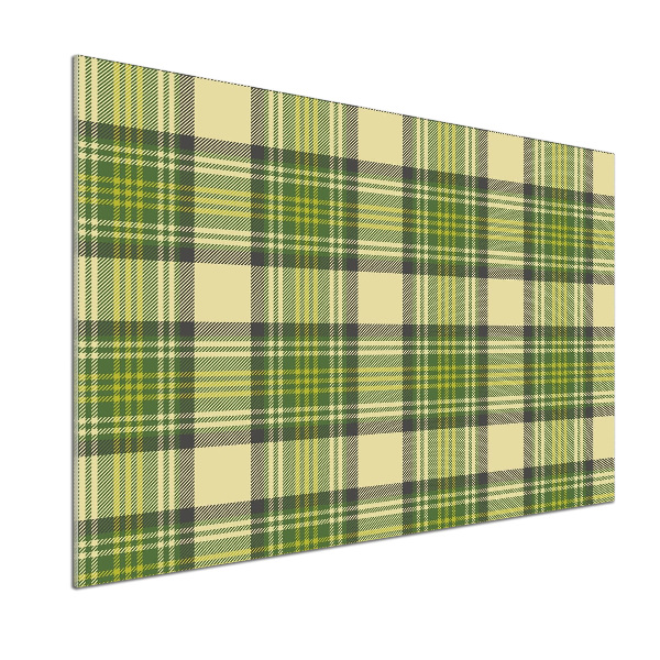 Panel antisalpicaduras Cuadros verdes