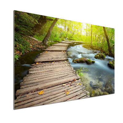 Salpicadero para cocina Camino junto al río