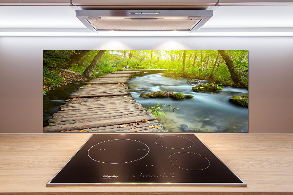 Panel do kuchni Ścieżka nad rzeką
