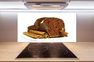 Panel de pared de cocina Pan de jengibre y vainilla