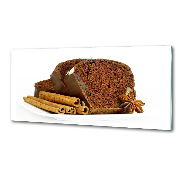 Panel de pared de cocina Pan de jengibre y vainilla