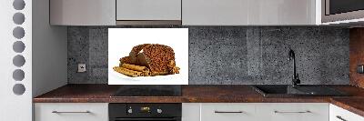 Panel de pared de cocina Pan de jengibre y vainilla