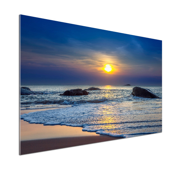 Salpicadero de cocina Mar al atardecer