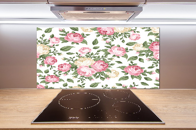 Panel de pared de cocina Rosas