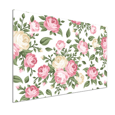 Panel de pared de cocina Rosas