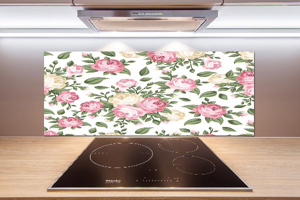 Panel de pared de cocina Rosas
