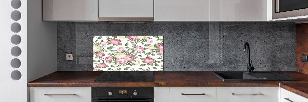 Panel de pared de cocina Rosas