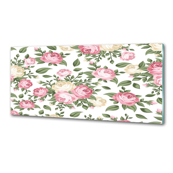 Panel de pared de cocina Rosas