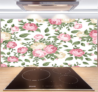 Panel de pared de cocina Rosas