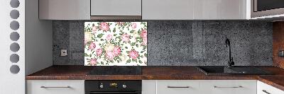 Panel de pared de cocina Rosas
