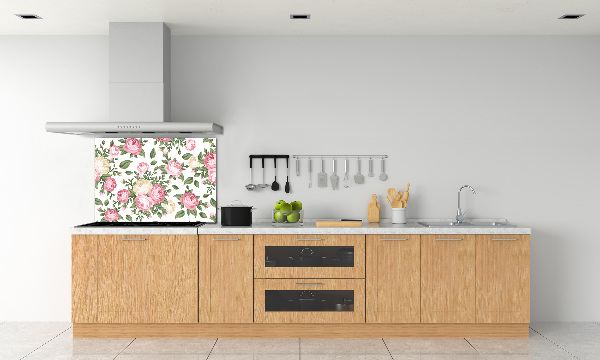 Panel de pared de cocina Rosas