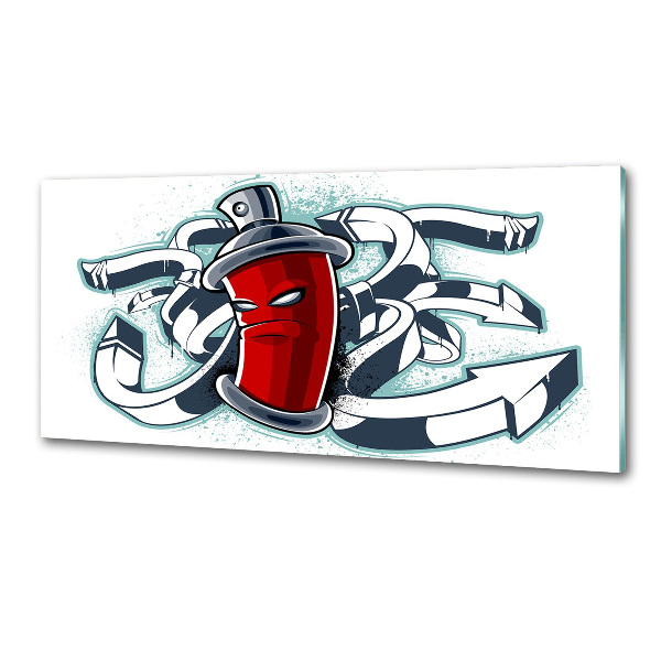 Panel między meble w kuchni Graffiti