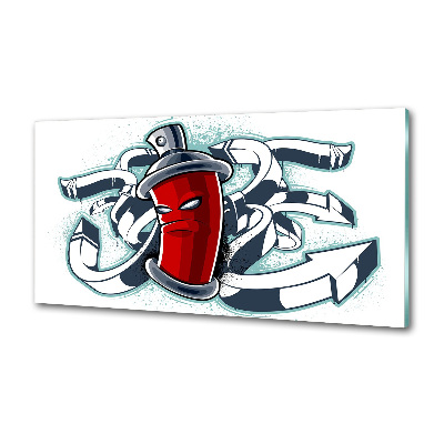 Panel między meble w kuchni Graffiti