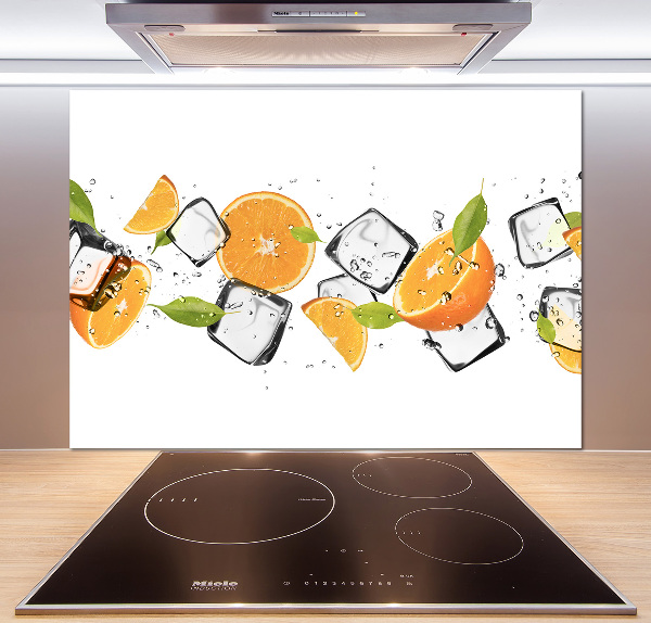 Salpicadero de cocina Naranjas con hielo